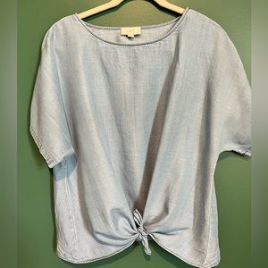 LOFT Chambray Top